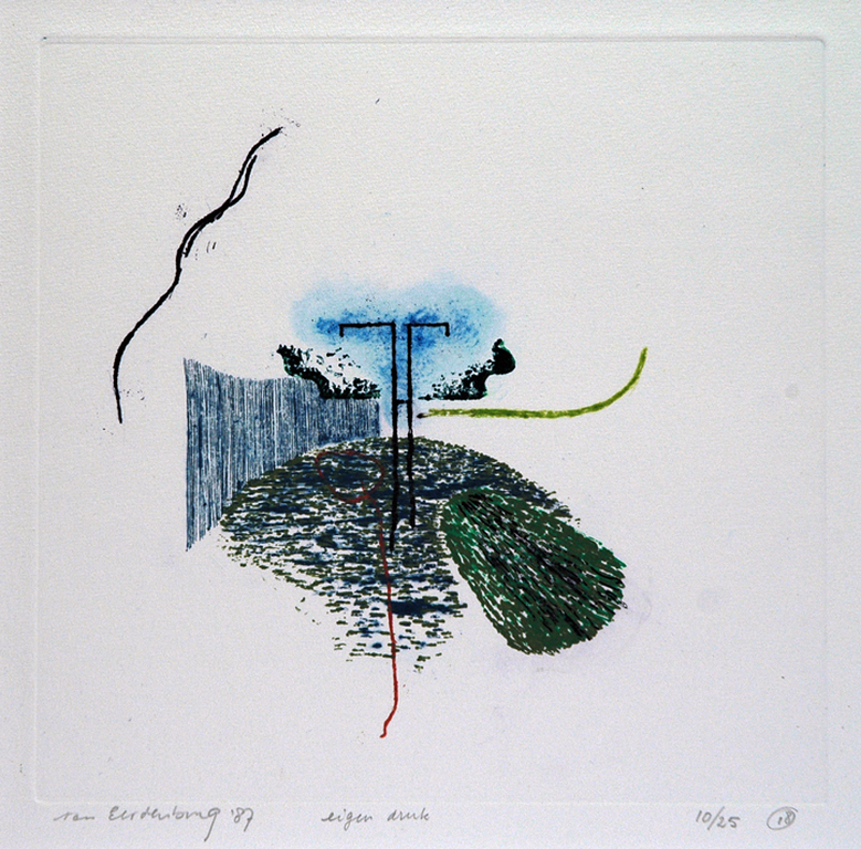 laatste keer: Peter van Eerdenburg - ets, 1987 verkocht voor € 35!