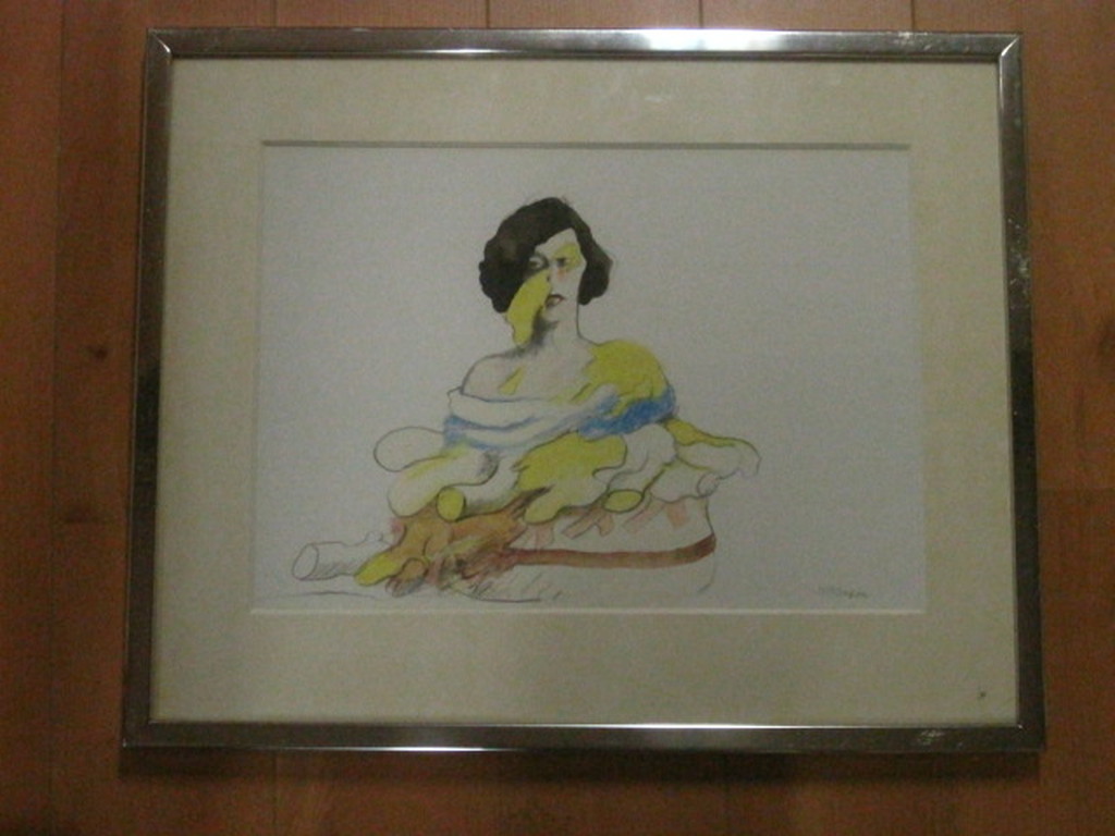 Anton Martineau (1926-) vroege aquarel "vrouw in geel" gesigneerd kopen? Bied vanaf 1!