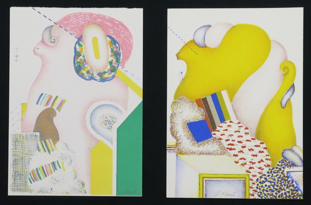 Jorg Reme: 2 litho's, Zonder titel kopen? Bied vanaf 20!