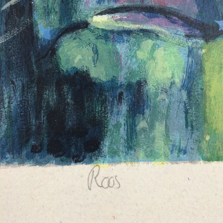 Theo Onnes: zeefdruk " Roos " kopen? Bied vanaf 50!