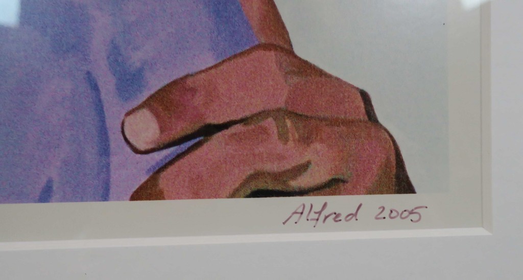 Alfred Degens: Lambdaprint, The Red Planet - Ingelijst kopen? Bied vanaf 40!