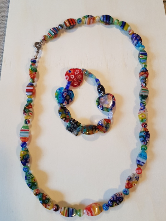 Ketting en armband Le murrine veneziane lot kopen? Bied vanaf 3!