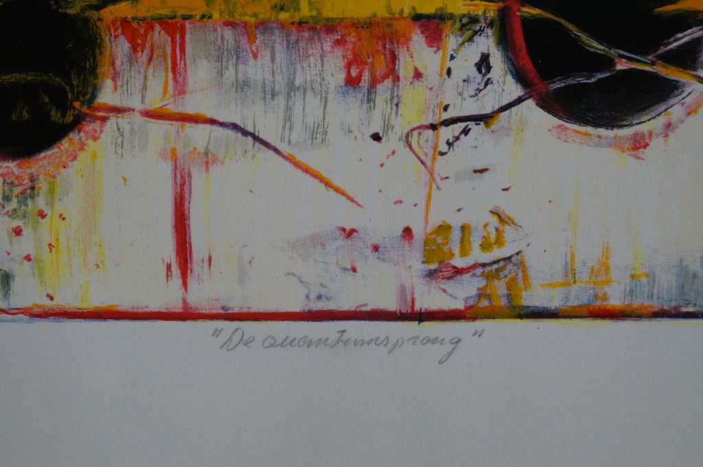 Willem van Scheijndel - gesigneerde zeefdruk - De Quantumsprong - 2000 kopen? Bied vanaf 25!