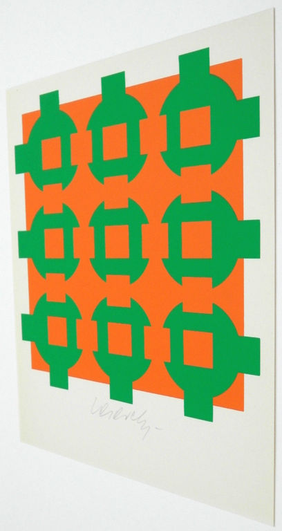 Victor Vasarely - zeefdruk - 1967 - gesigneerd kopen? Bied vanaf 150!
