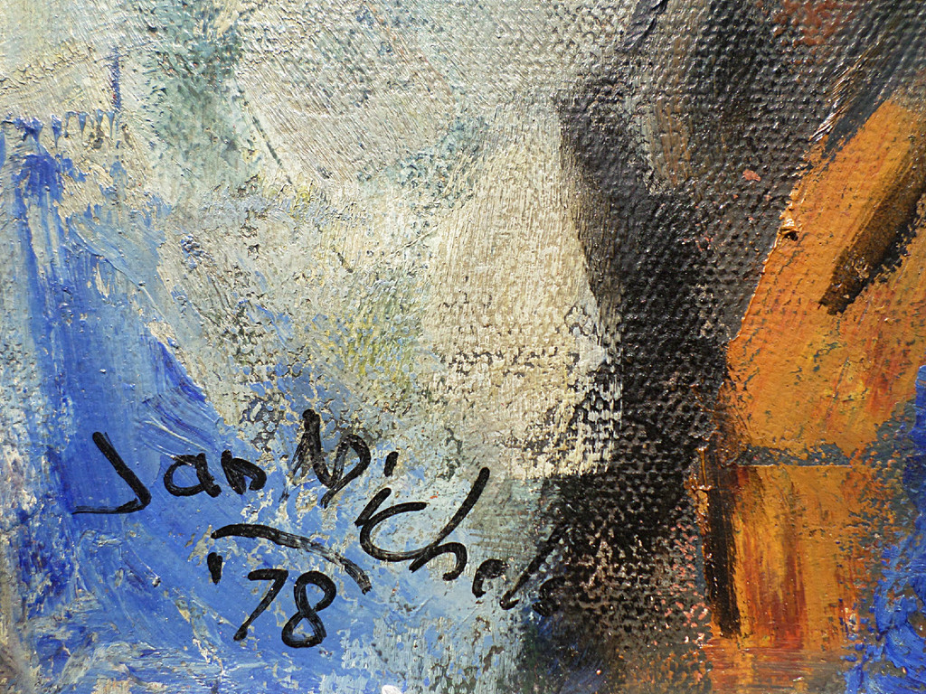 Jan Michels - Ruiter en vrouw, olieverf op doek (ingelijst, groot) kopen? Bied vanaf 210!