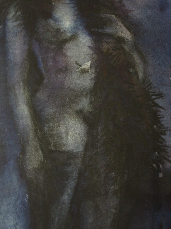 Sfeervol gesigneerd Aquarel "Nachtelijk Naakt" van Jaap van Veen 1915-2009 kopen? Bied vanaf 1!