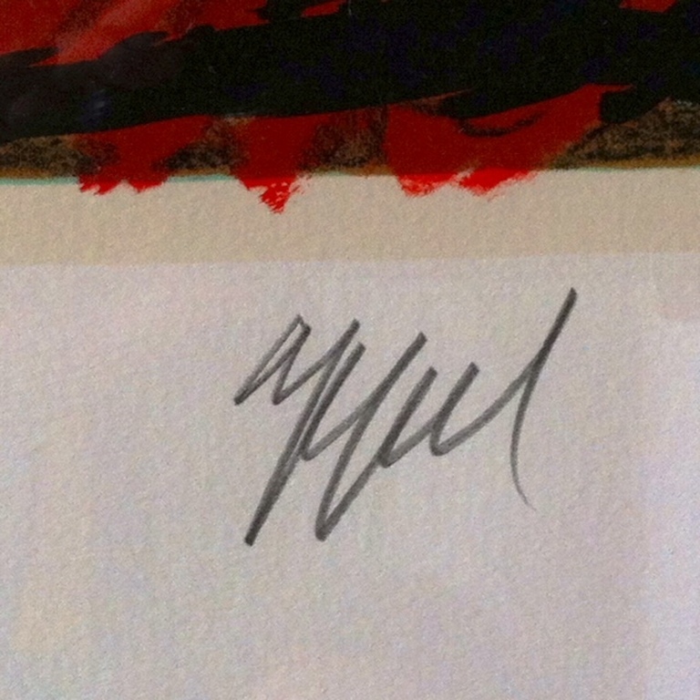 Karel Appel: 'Can We Dance A Landscape' Handgesigneerde kleurenlithografie 1989 kopen? Bied vanaf 550!