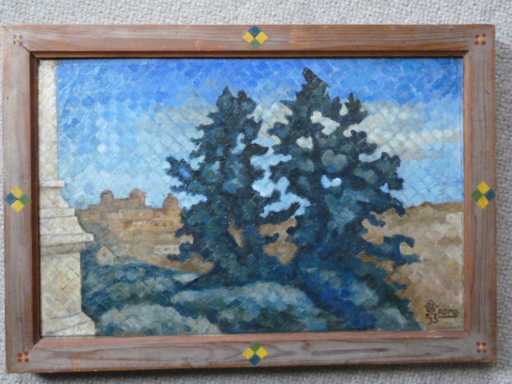 A.J. Grootens - olieverf - Roma kopen? Bied vanaf 80!