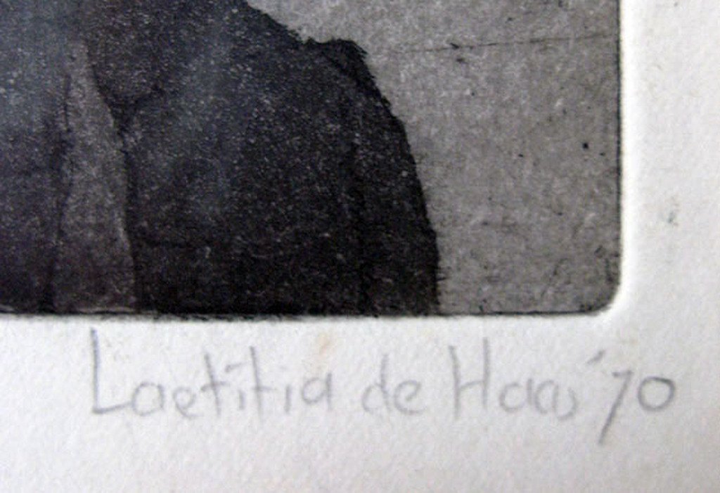 Laetitia de Haas - VROUWTJE - ets/aquatint kopen? Bied vanaf 1!