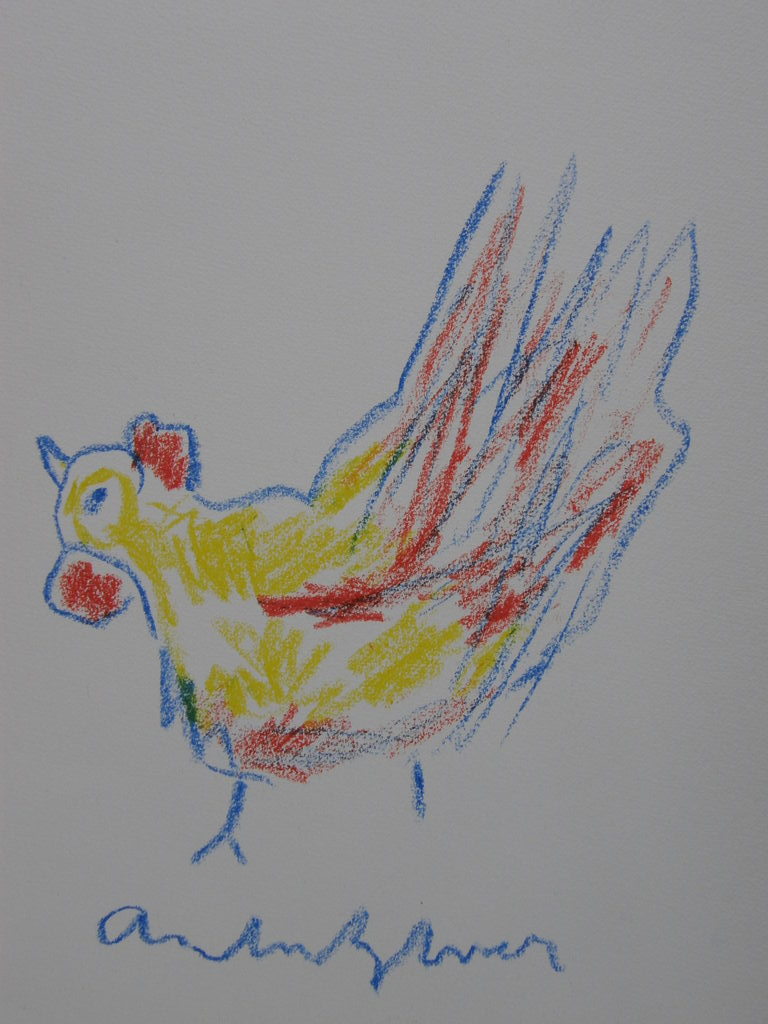 Anton Heyboer: Originele krijttekening kopen? Bied vanaf 1!