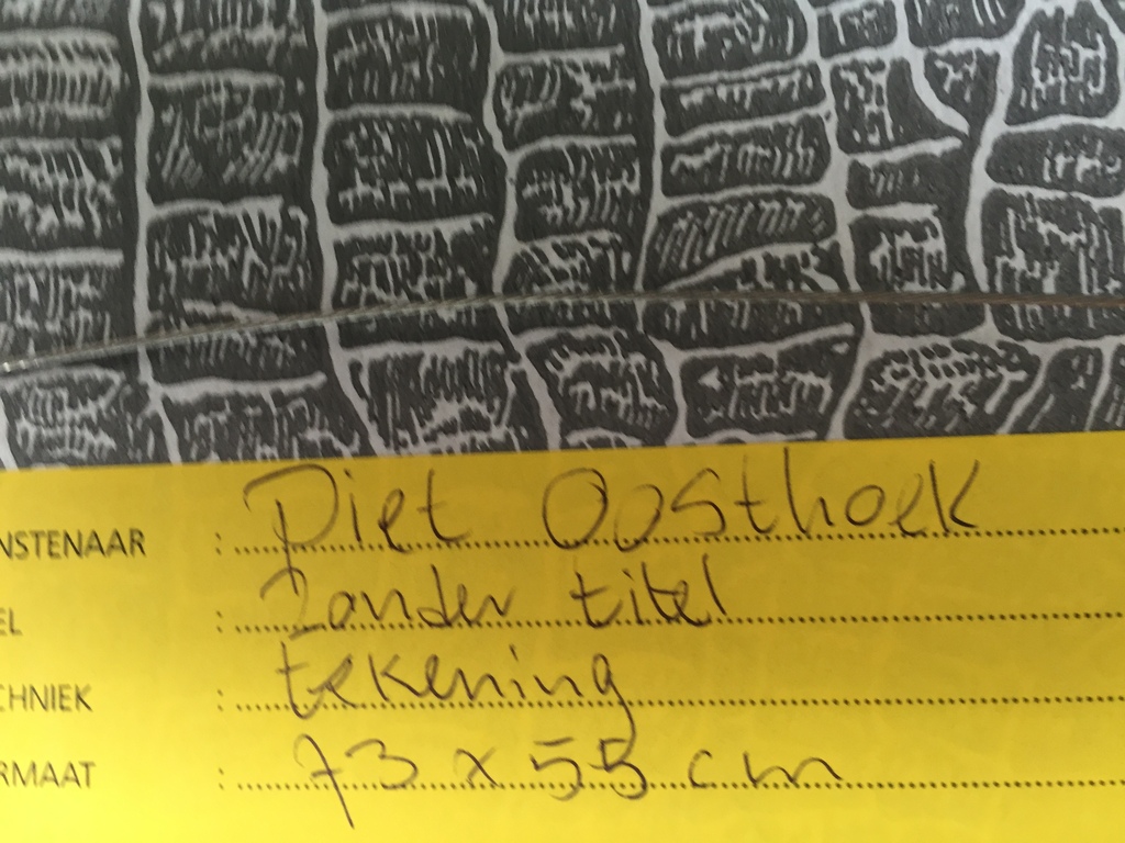 2 x Piet Oosthoek 2 tekeningen kopen? Bied vanaf 50!