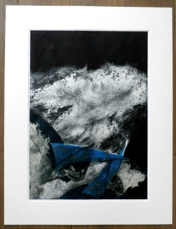 Ru van Rossem - ets: Windsurfing - 1983 kopen? Bied vanaf 150!