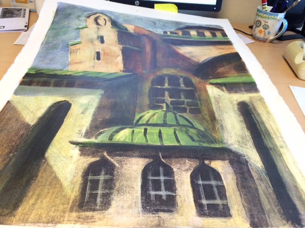 Jeroen Hermkens: kleurenlitho, hagia sophia kopen? Bied vanaf 125!