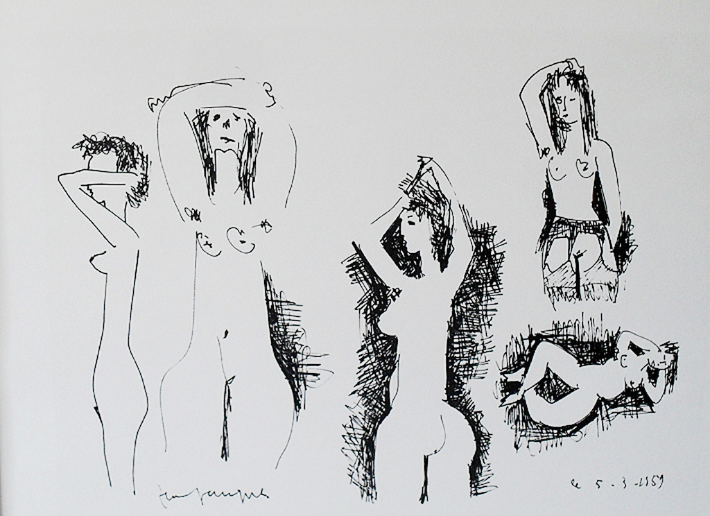Jean Jacques Morvan - litho -  NUDE - 1958 - drukgesigneerd kopen? Bied vanaf 30!