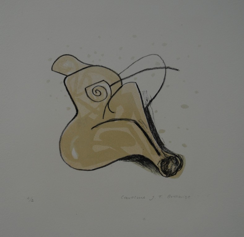 Caroline Gresnigt - gesigneerde litho - 2 ex. kopen? Bied vanaf 1!