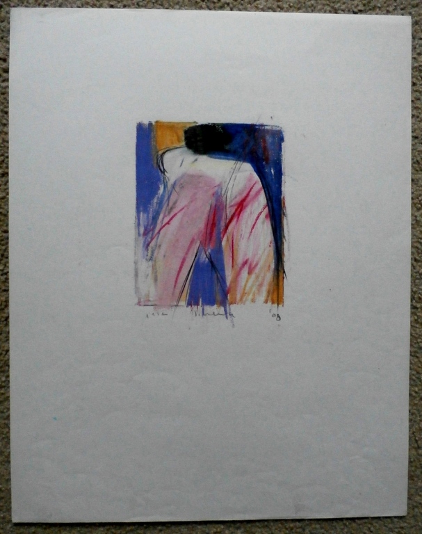 Peter Schenk - krijttekening - 1988 kopen? Bied vanaf 75!