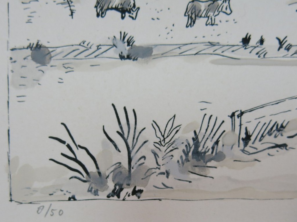 Pieter Holstein: Handgekleurde Litho, Zon kopen? Bied vanaf 1!