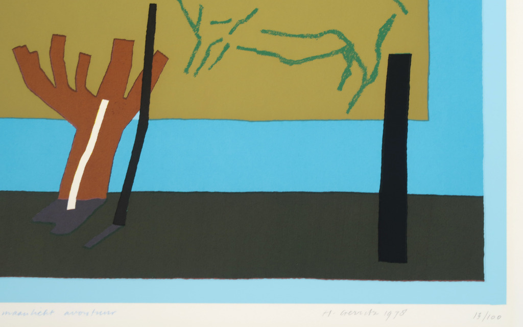 Harrie Gerritz: Zeefdruk, Klein maanlicht avontuur kopen? Bied vanaf 20!