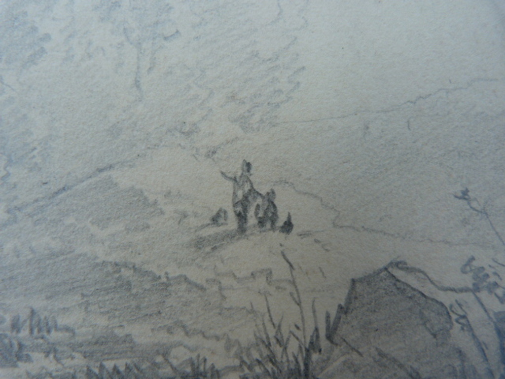 Toegeschreven aan Andries Schelfhout ( 1787 - 1870 )  -  tekening - landschap. kopen? Bied vanaf 50!