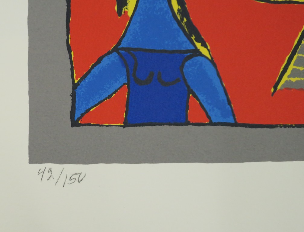 Corneille: Zeefdruk, Femmes et chat en liberte kopen? Bied vanaf 135!