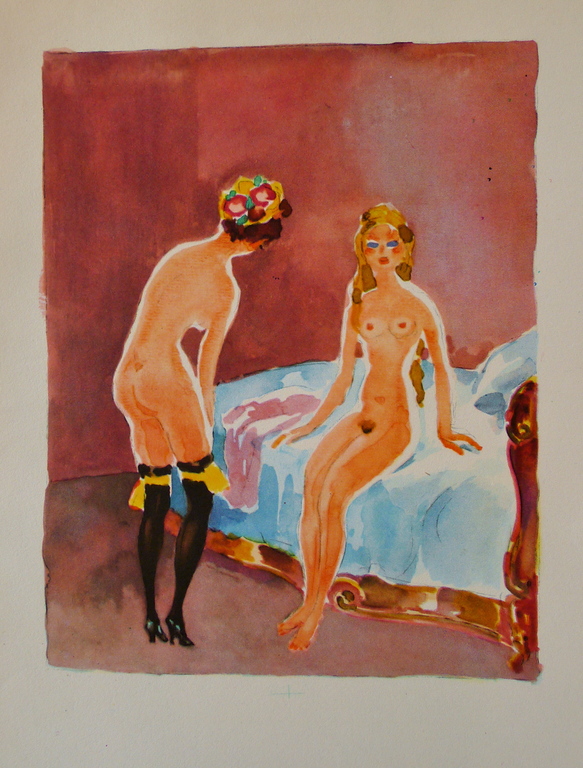 Kees van Dongen,ingelijste neogravure  uit  kopen? Bied vanaf 40!
