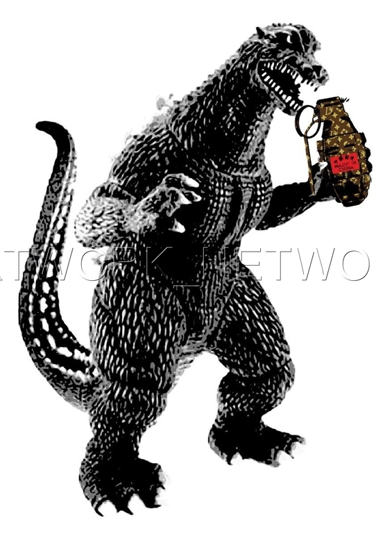 DEATH NYC "Godzilla" - n° A/P - Signed with COA (Edition Artist Proof) kopen? Bied vanaf 1!