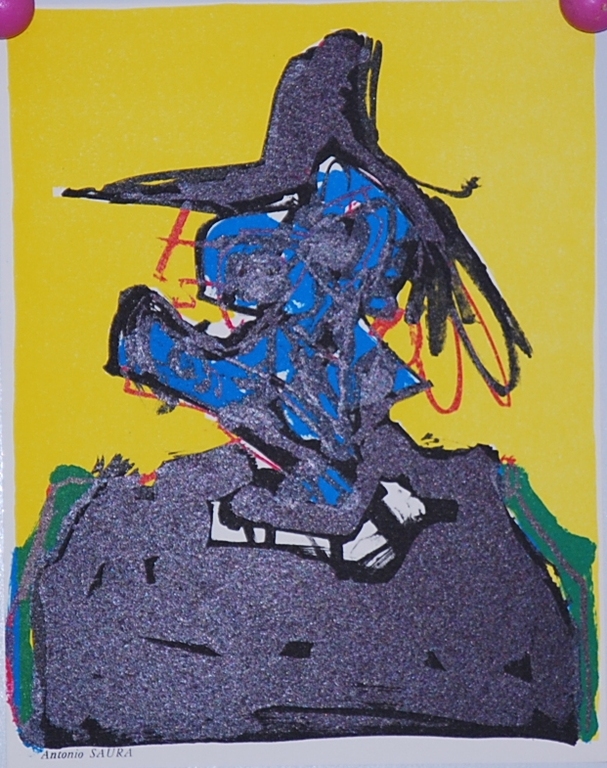 Antonio Saura: Litho. Figuur verkocht voor € 35!