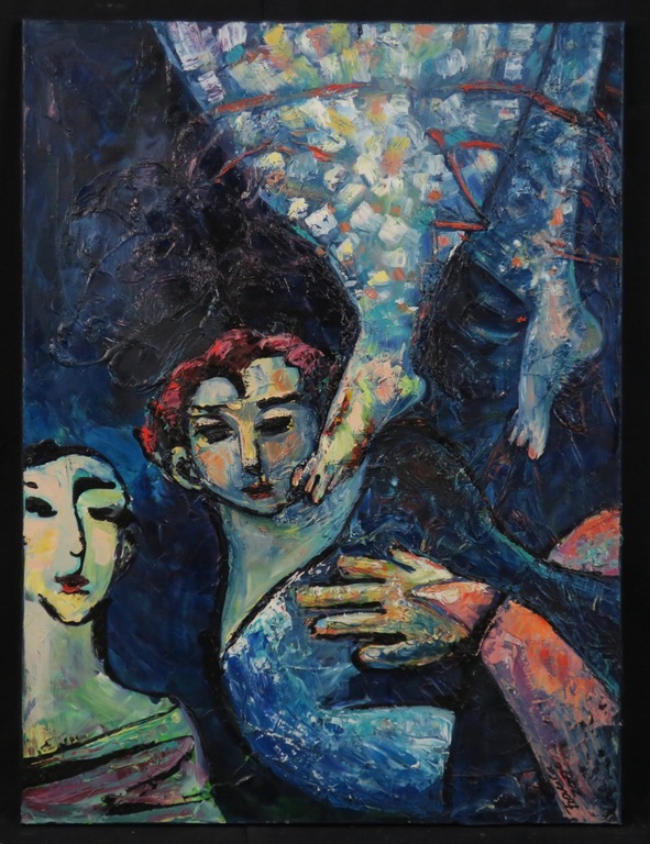 Franca Muller Jabusch: Olieverf op doek, Coming up verkocht voor € 130!