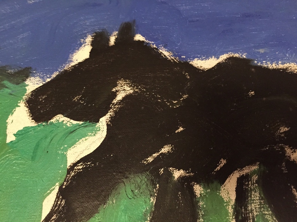 Jan Sierhuis - Het paard - Olieverf schilderij - Jaar 2000 kopen? Bied vanaf 1!