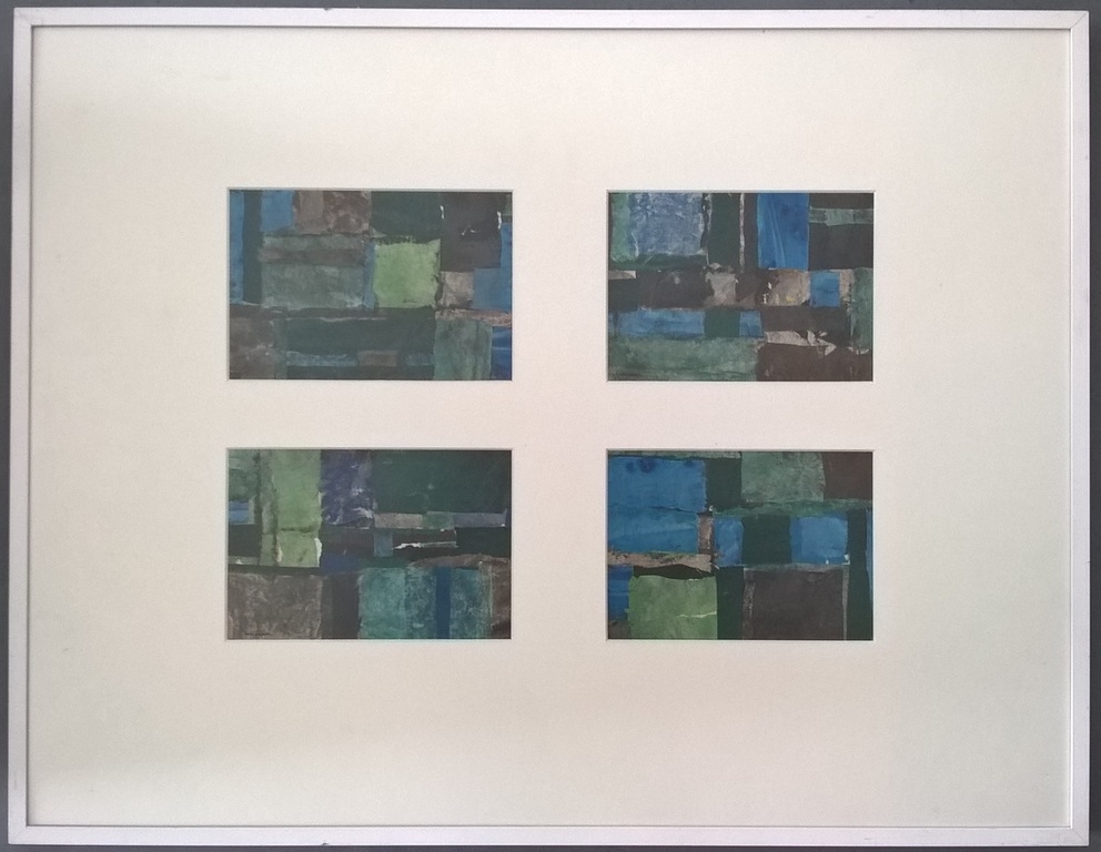 Jan Miechels – 4 x collage in 1 lijst - 4 variaties op Nederlands landschap kopen? Bied vanaf 250!