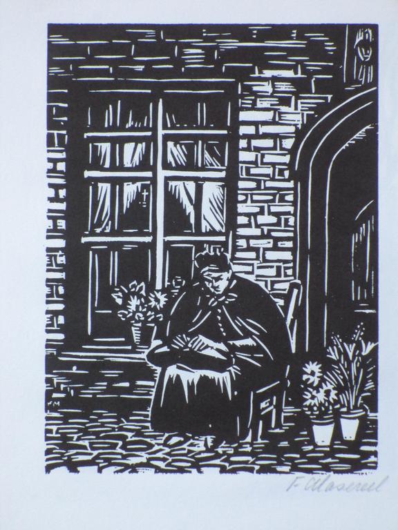 Frans Masereel, Kantwerkster, Houtsnede kopen? Bied vanaf 35!