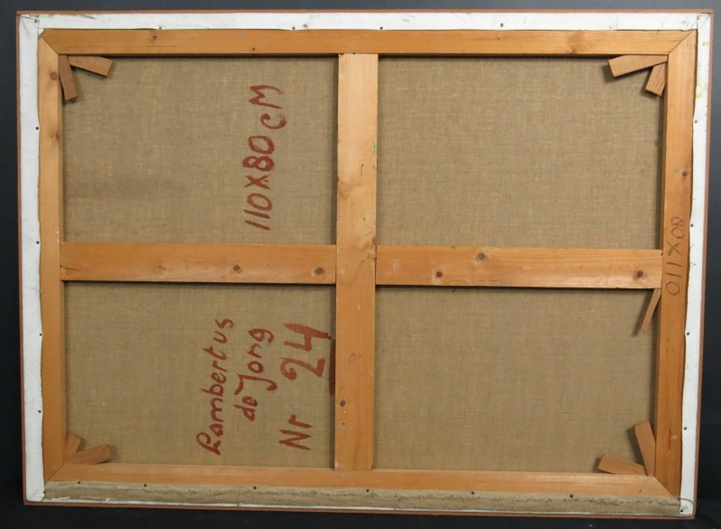 Lambertus de Jong: Olieverf op doek, Zonder titel - Ingelijst (groot) kopen? Bied vanaf 80!