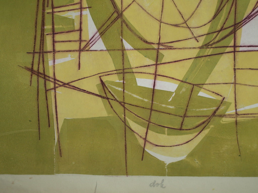 ROB COX - Kleurenets – Dok – Gesigneerd – Oplage 30 ex. - 1961 kopen? Bied vanaf 1!