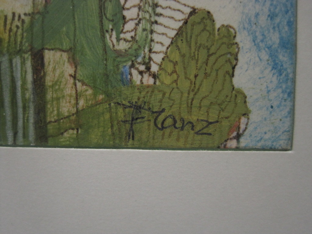 Nieuwe Haagse School Aquarel/Inkt "landschap met huizenrij" Piet Franz 1922-1991 kopen? Bied vanaf 1!