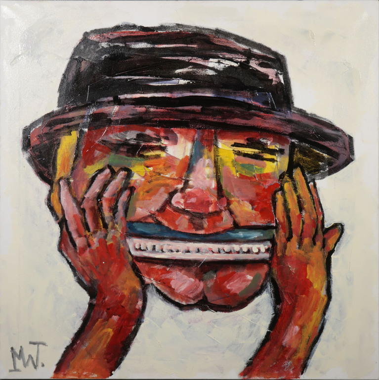 Martin van Wordragen: Olieverf op doek, Musicus - Ingelijst kopen? Bied vanaf 450!