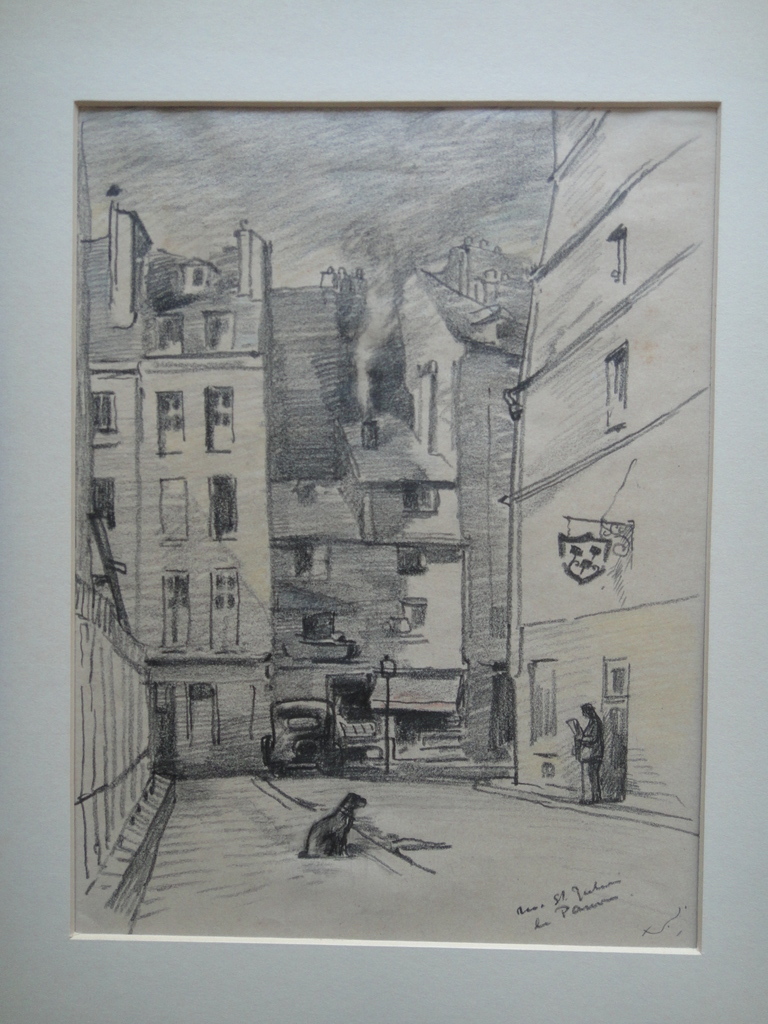 Johan Laurent ter Veer (1895-1970) , tekening, Parijs II kopen? Bied vanaf 45!