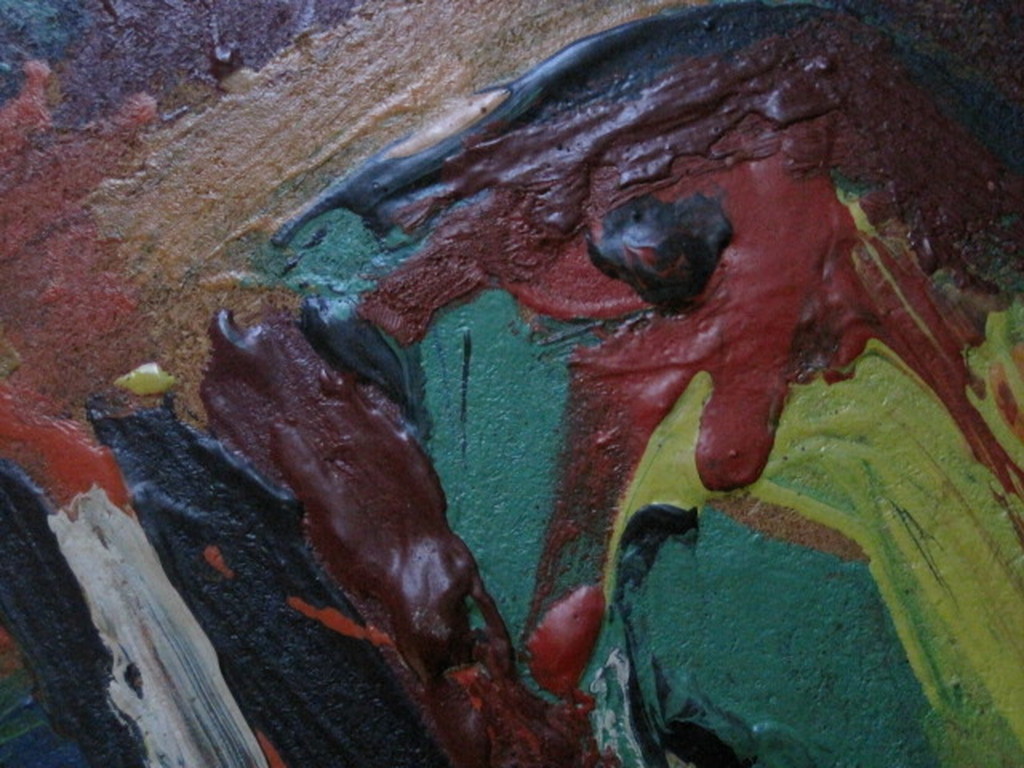 Interessant GROOT 1971  Abstract gesigneerd CoBrA olieverf op paneel  kopen? Bied vanaf 1!