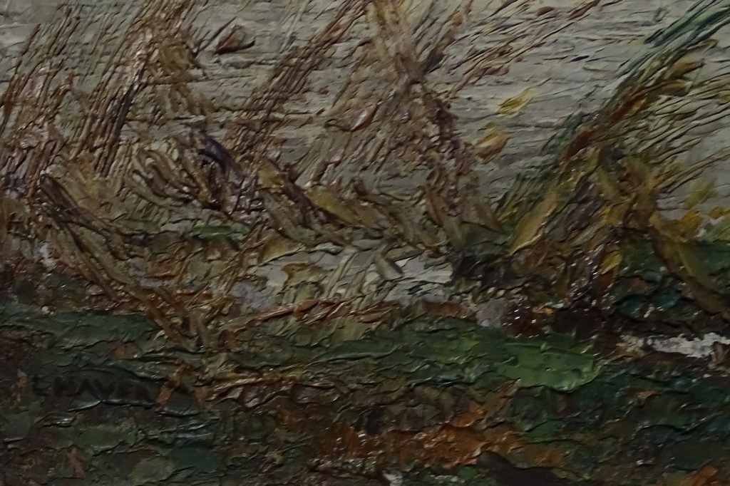 Louis Haver (1906-1969)  --  Olieverf op doek  --  Onstuimig weer kopen? Bied vanaf 50!