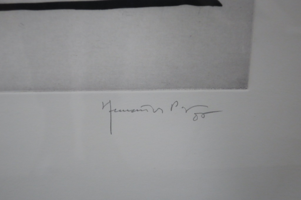 Juan Pijuan Hernandez: Ets/aquatint, Zonder titel - Ingelijst kopen? Bied vanaf 120!