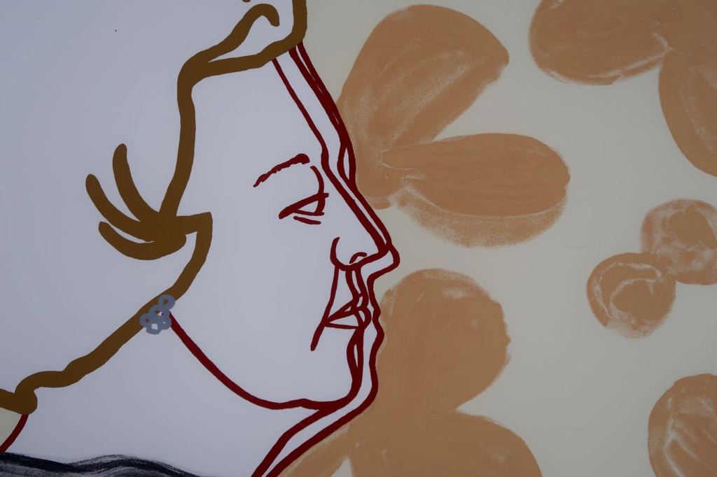 Ad Gerritsen: Zeefdruk, Beatrix - Ingelijst kopen? Bied vanaf 50!