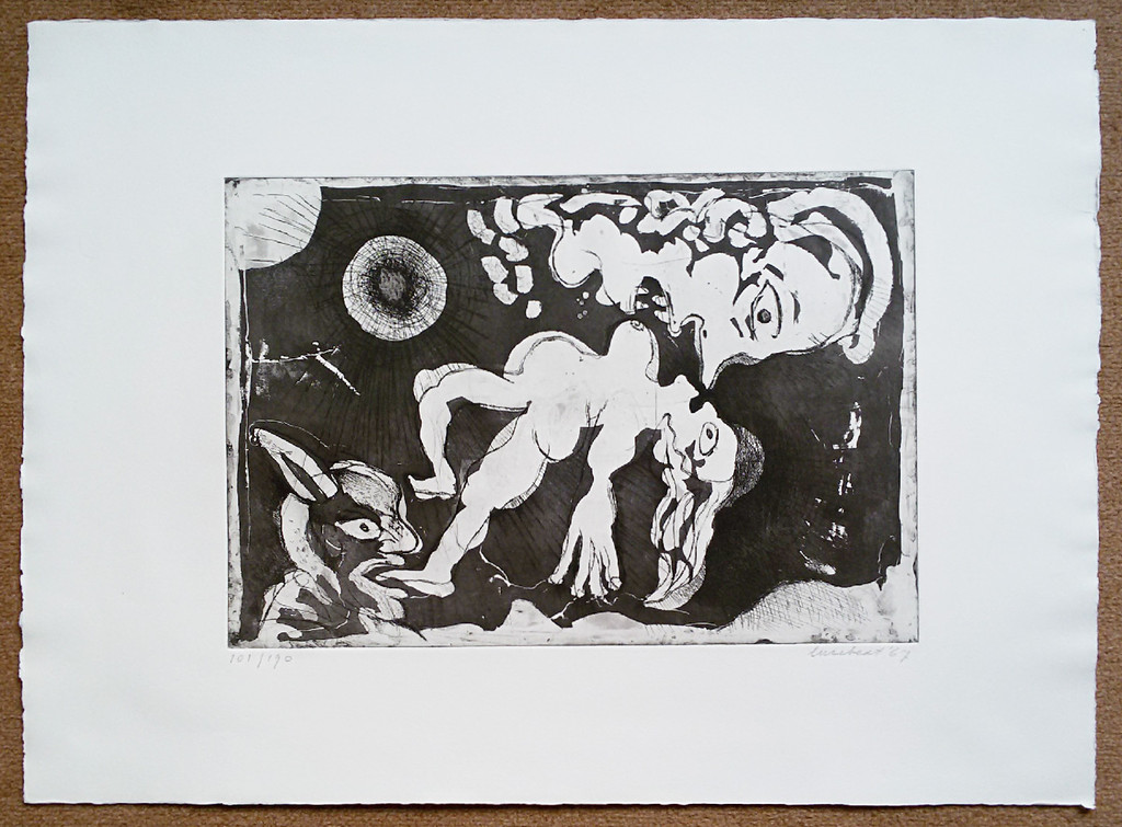 Lucebert - Nachtmerrie, ets kopen? Bied vanaf 235!