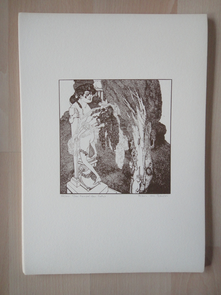 Franz von Bayros (1866-1924) -litho's-'der Bote' en 'Der tempel des Cotys' kopen? Bied vanaf 1!