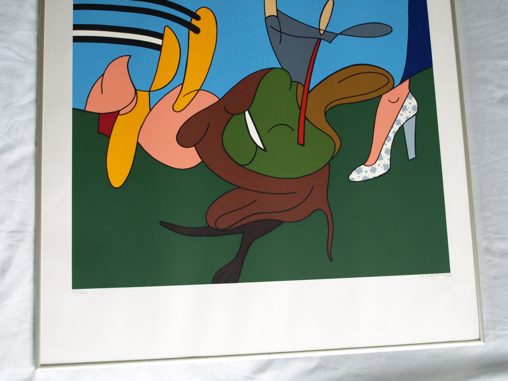 Jules Bekker : Zeefdruk , Bullfight – gesigneerd & ingelijst – 1982  kopen? Bied vanaf 1!