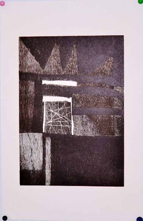 Guillaume le Roy: Zeer grote ets. Abstract verkocht voor € 90!