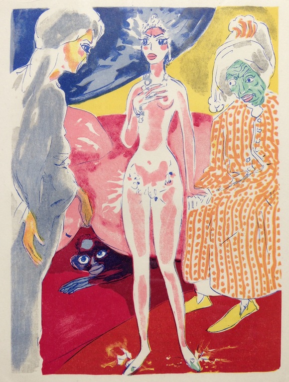 Kees van Dongen, Originele houtgravure uit 1955 kopen? Bied vanaf 65!