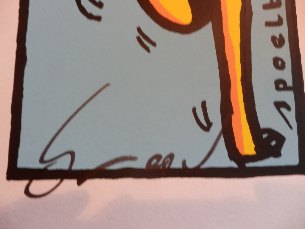 HERMAN BROOD, Gelimiteerde en HANDGESIGNEERDE Zeefdruk  SPOELT U MAAR kopen? Bied vanaf 1!