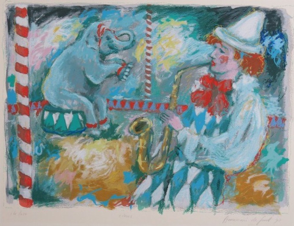 Annemarie de Groot: Litho, Circus kopen? Bied vanaf 20!