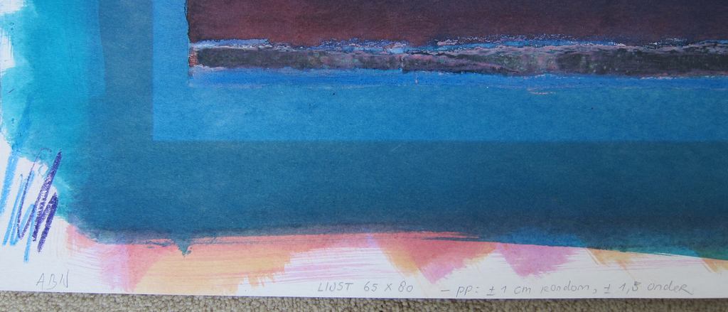 Maja Tent # CIRKEL IN VIERKANT# diverse technieken op karton, gesigneerd, 1991 kopen? Bied vanaf 40!