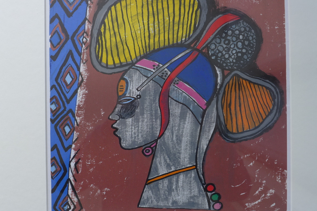 Corneille, Ingelijst litho, Afrikaanse vrouw. kopen? Bied vanaf 160!