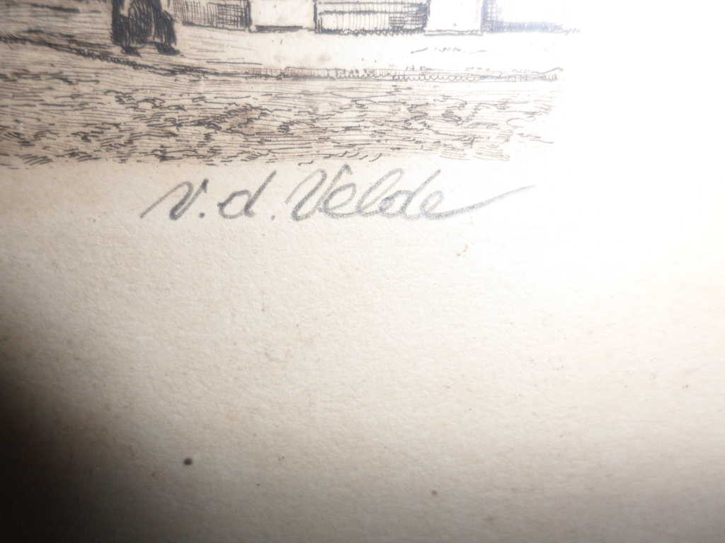 van de Velde vermoedelijke Henri 1896 tot 1969 ets Sassenpoort te Zwolle kopen? Bied vanaf 10!
